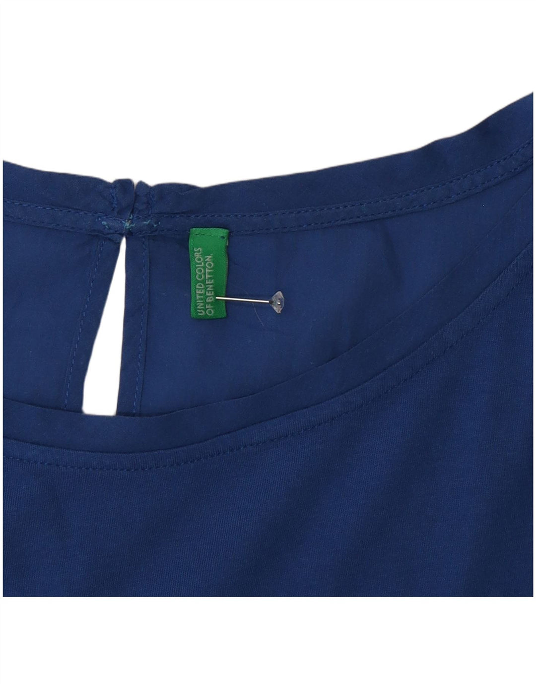 Bluzka damska Benetton UK 16, duża niebieska