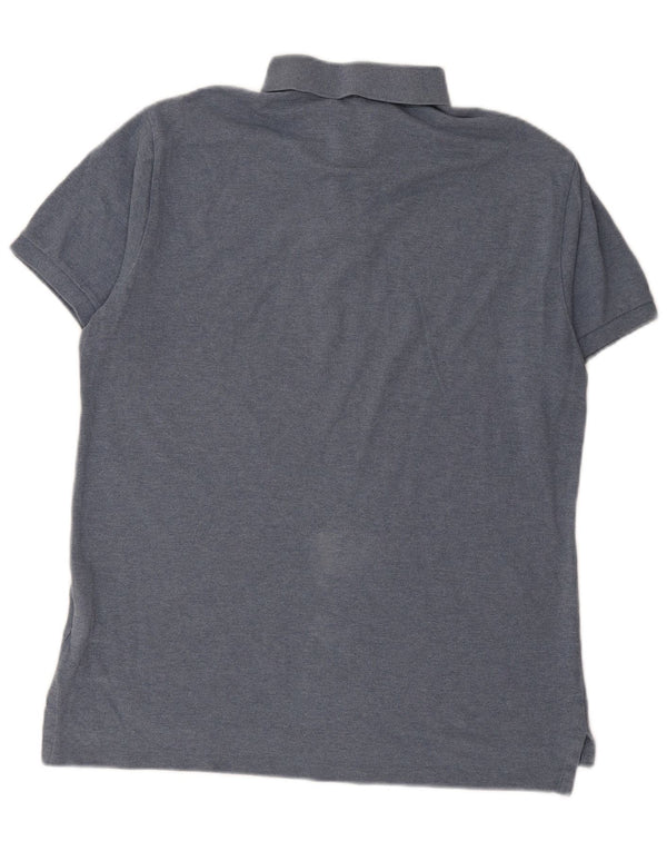 POLO RALPH LAUREN Męska koszulka polo slim fit, duża, niebieska, bawełniana