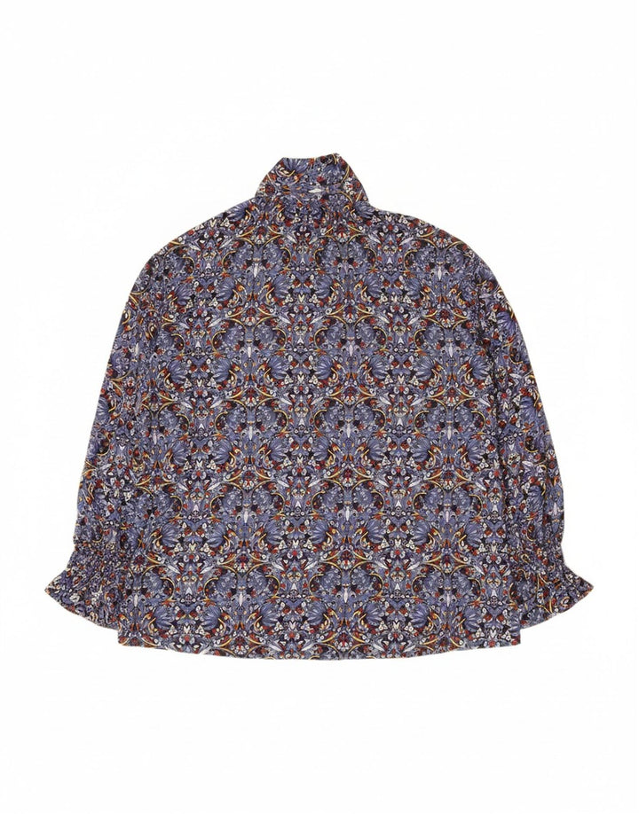 ZARA Womens Oversized Shirt Blouse UK 14 Medium Multicoloured Floral