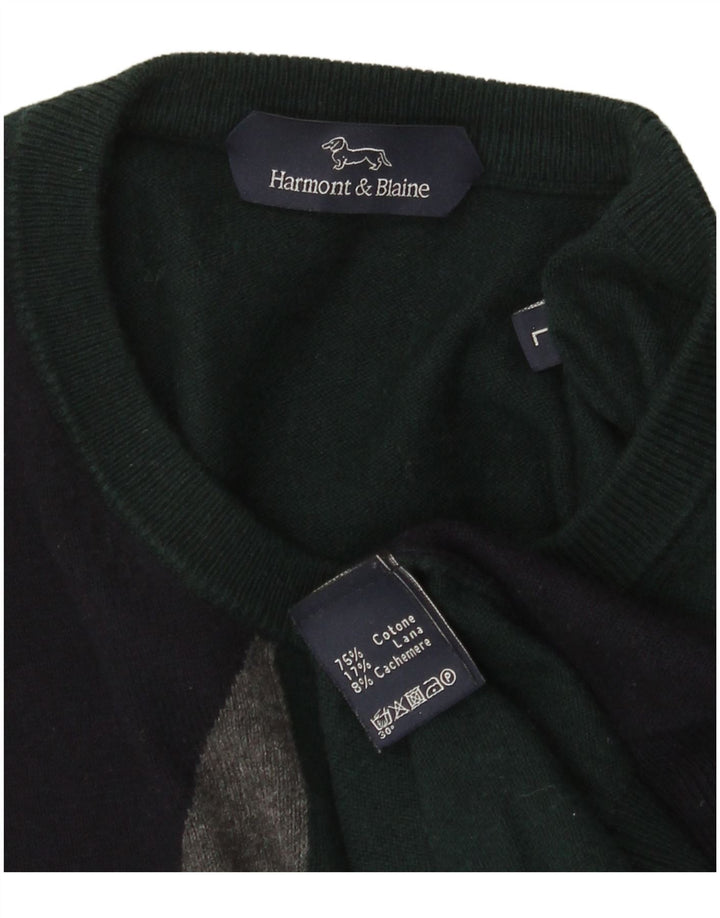 Damski sweter z okrągłym dekoltem Harmont & Blaine UK 16, duży, wielokolorowy
