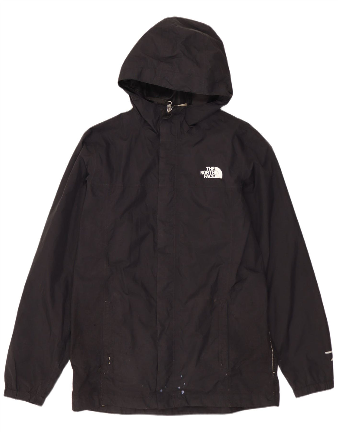 Chłopięca kurtka przeciwdeszczowa z kapturem The North Face 14-15 lat XL, czarna, nylonowa