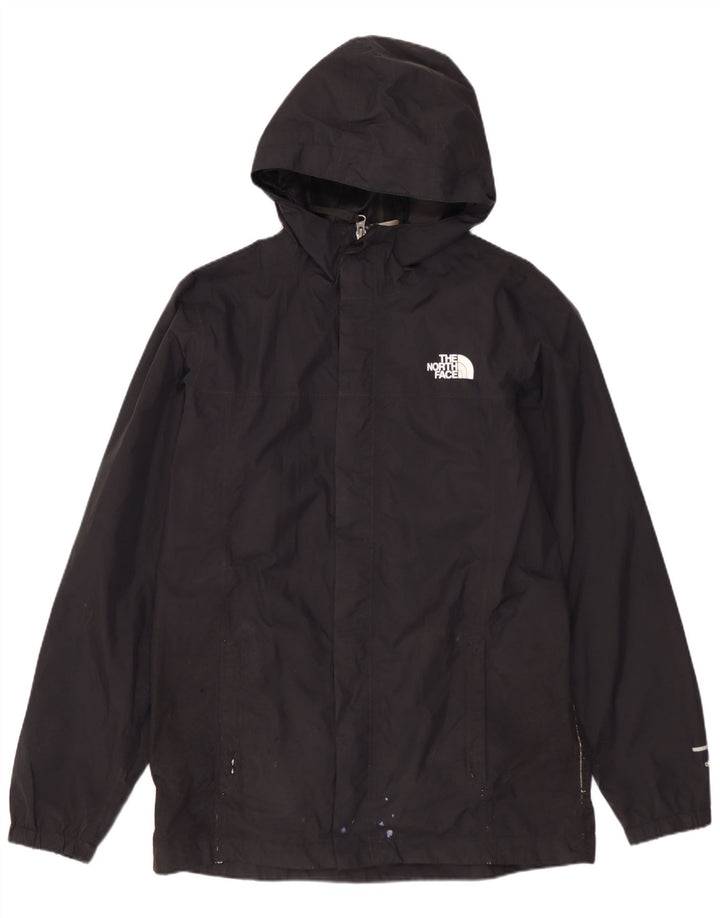 Chłopięca kurtka przeciwdeszczowa z kapturem The North Face 14-15 lat XL, czarna, nylonowa