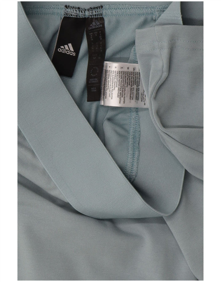 Damskie legginsy ADIDAS Graphic UK 8/10 Małe, niebieskie, bawełniane