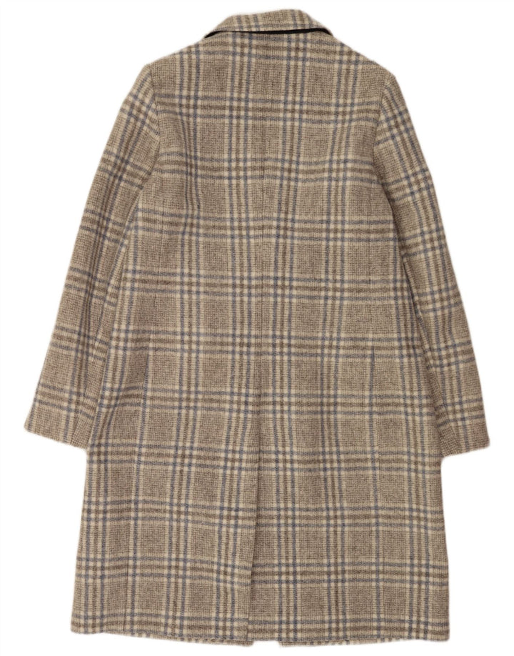 Płaszcz damski Hobbs UK 16, duży, szary, akrylowy w kratę