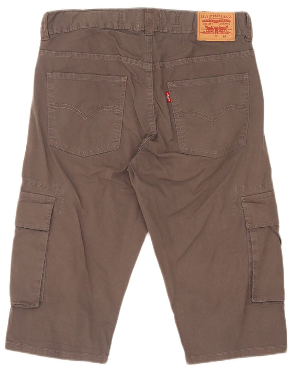 Bermudy chłopięce Levi's Cargo 15-16 lat W28 Szara bawełna