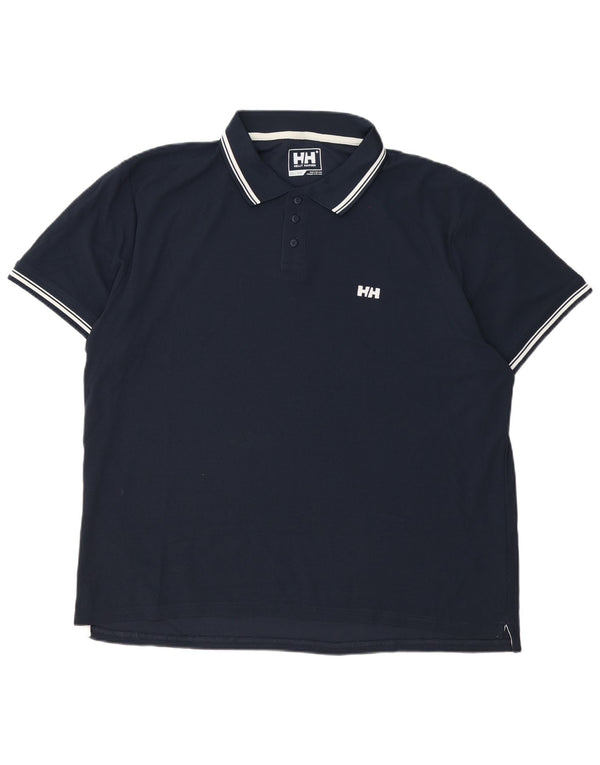 Helly Hansen Mens Polo Shirt 3XL Navy Blue Polyester