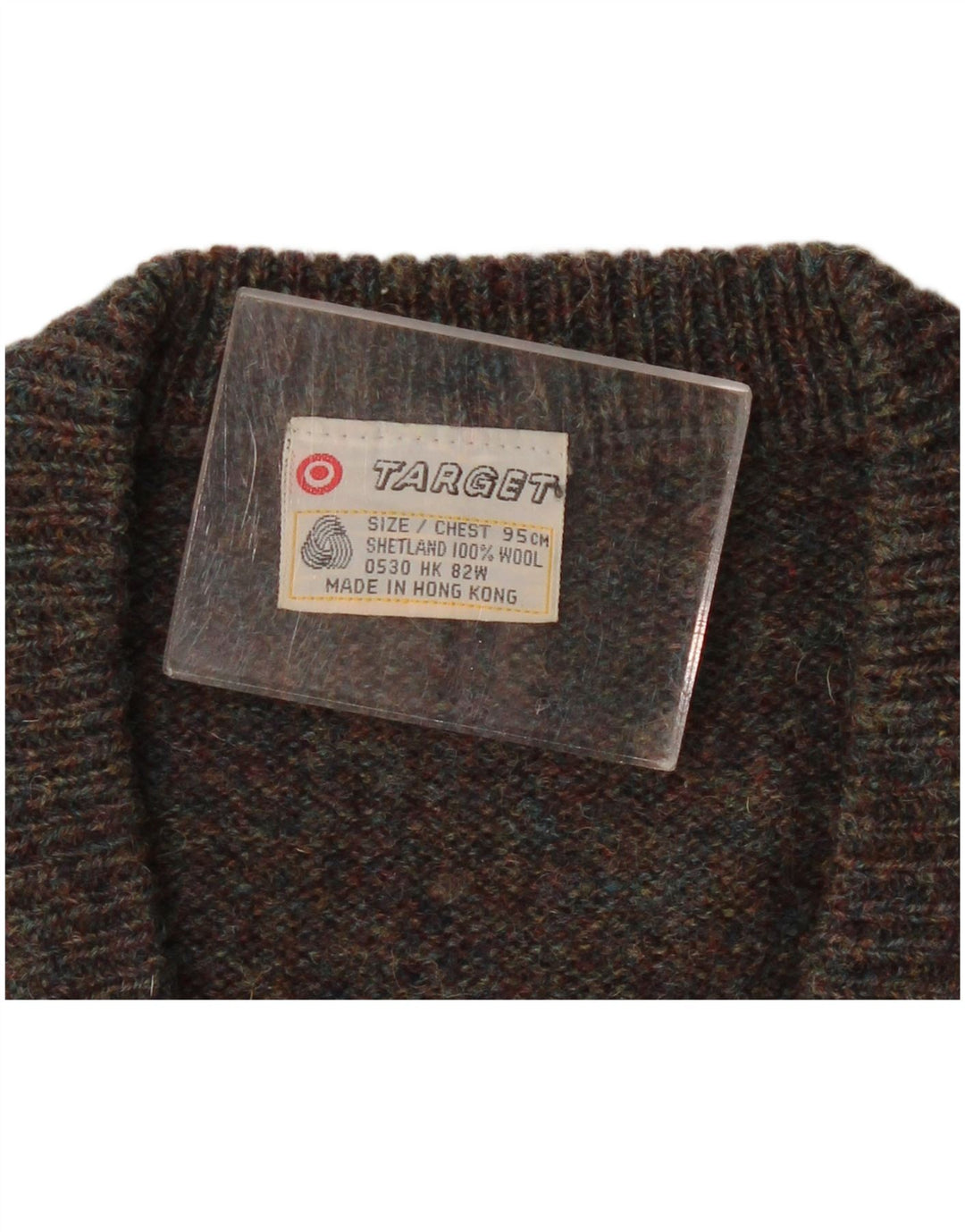 Vintage męski podkoszulek z kamizelką, mały, szary Argyle/diamentowa wełna