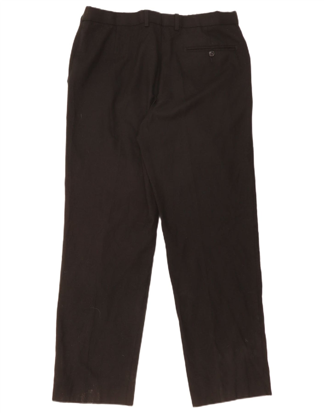 MARKS & SPENCER Męskie spodnie w regularnym dopasowaniu W34 L31 Black Wool