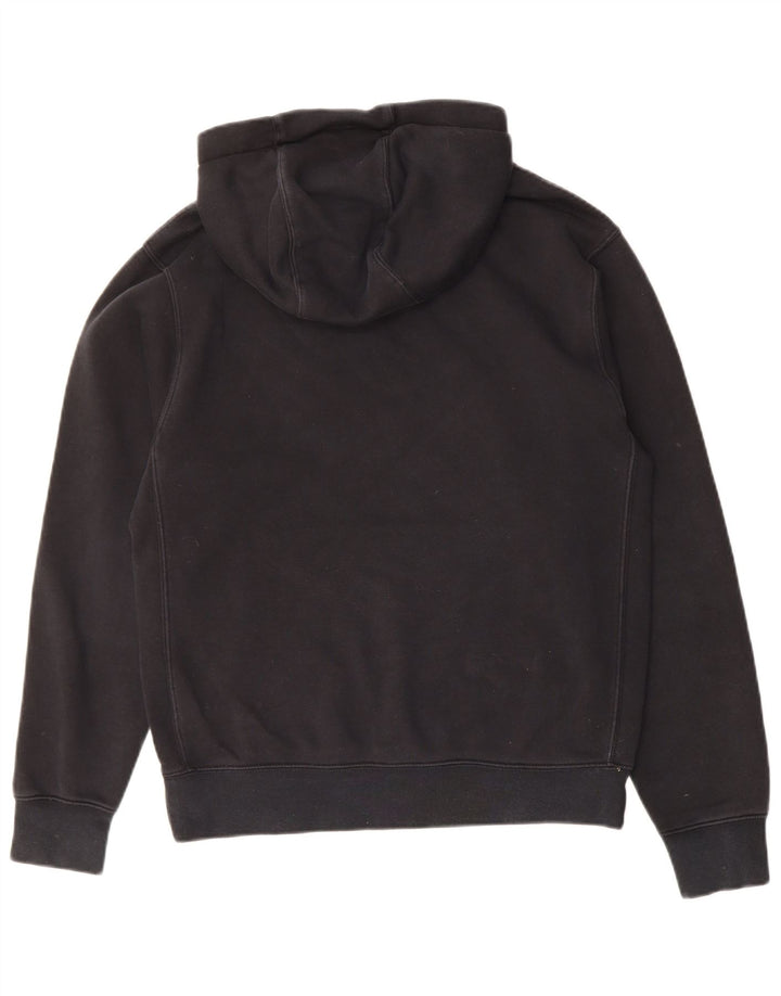 NIKE Mens Hoodie Jumper Small Black Cotton