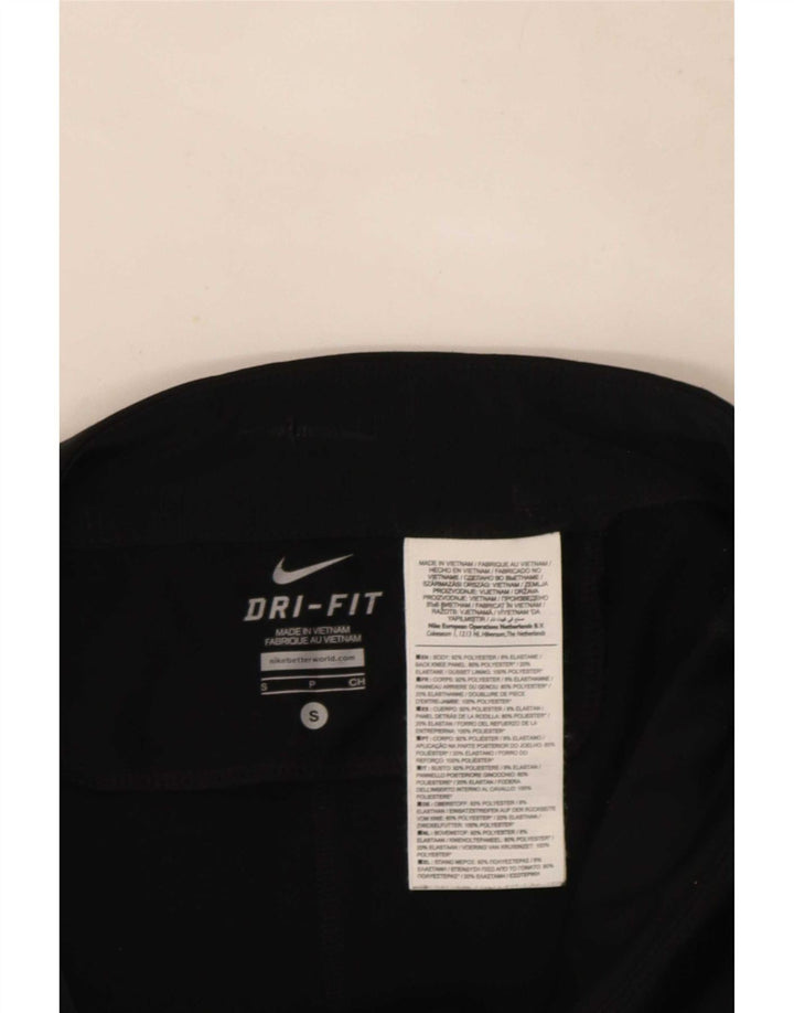 Legginsy damskie Nike UK 8, małe, czarne, poliestrowe