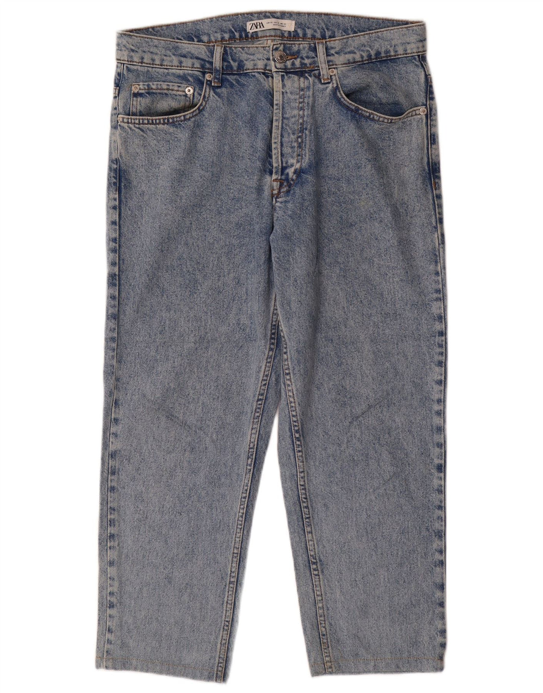 Męskie jeansy krótkie ZARA EU 40 Medium W30 L25 Niebieskie