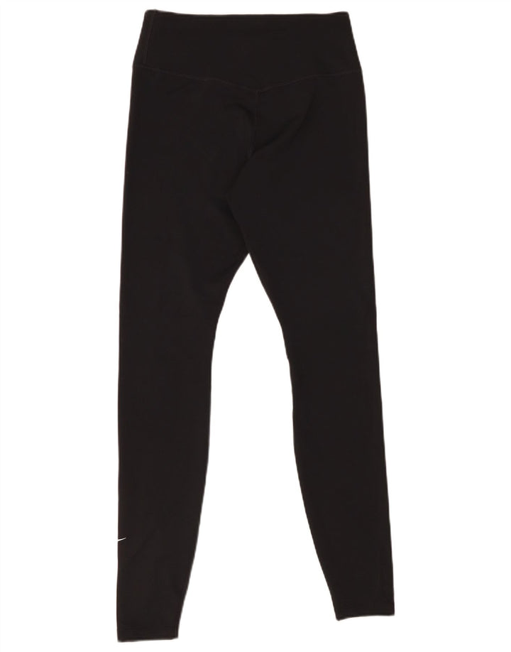 Damskie legginsy NIKE Dri Fit UK 12, średni czarny poliester