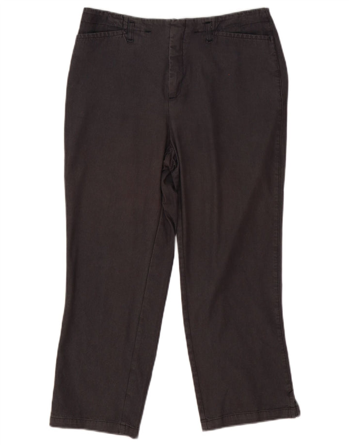 Spodnie damskie Stefanel Straight Capri IT 42 Medium W29 L22 Szara wiskoza
