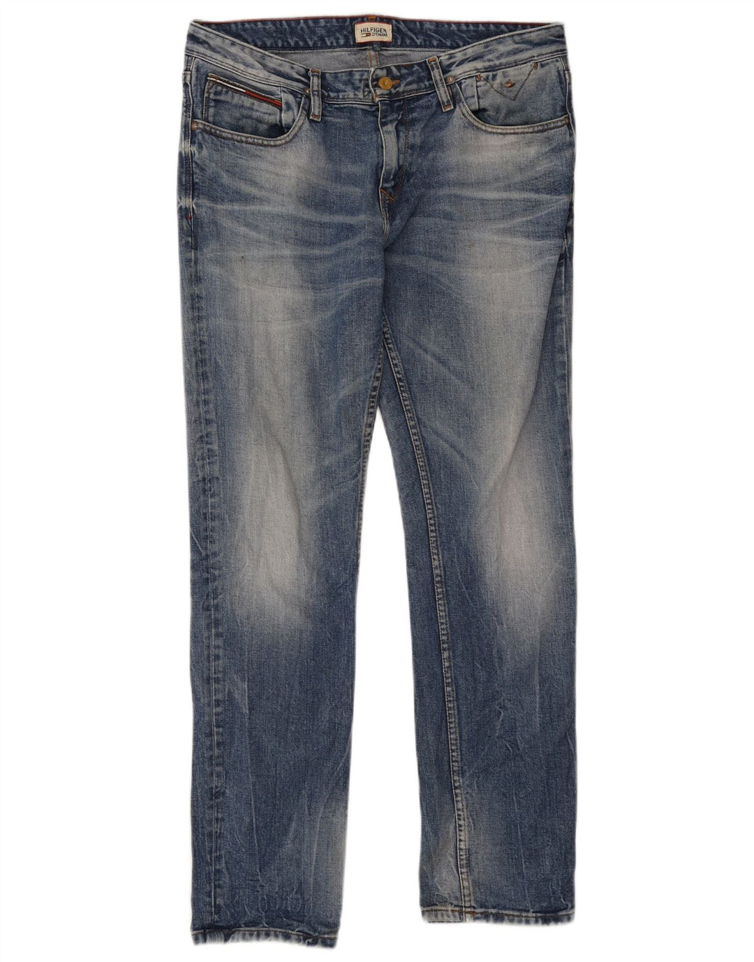 Męskie jeansy slim fit Tommy Hilfiger W34 L32 Niebieskie bawełniane