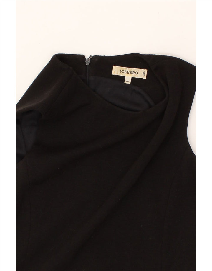 ICEBERG Womens Sleeveless Sheath Dress IT 44 Medium Black Vintage Iceberg and Second-Hand Iceberg from Messina Hembry 