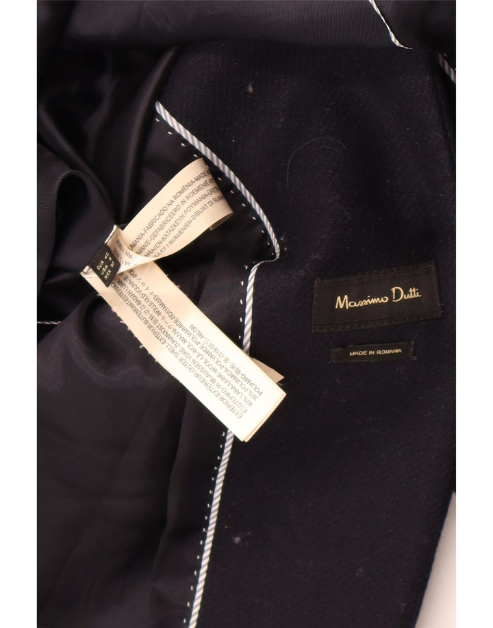 Płaszcz damski Massimo Dutti EU 40 Średni granatowy wełniany