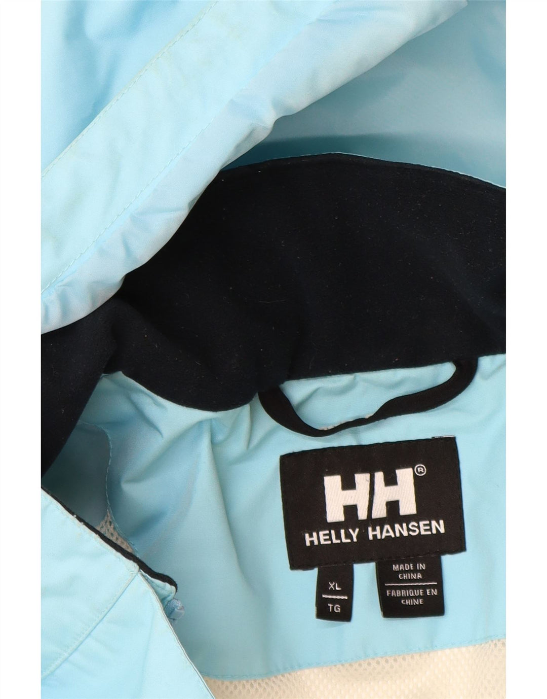 Damska kurtka przeciwdeszczowa z kapturem Helly Hansen UK 18 XL, niebieski poliester