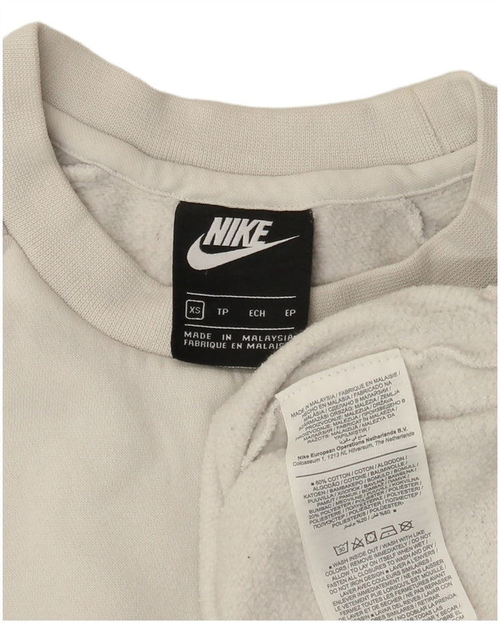 Męska bluza z grafiką Nike, sweter XS, biała bawełna