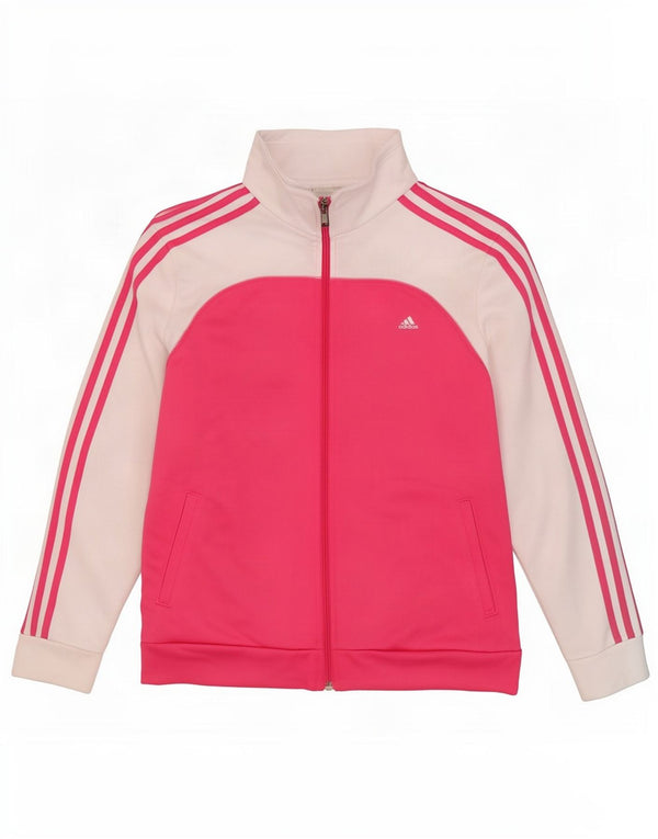Damska kurtka dresowa adidas Climalite Top Jacket UK 20/22 XL Różowy blok kolorów