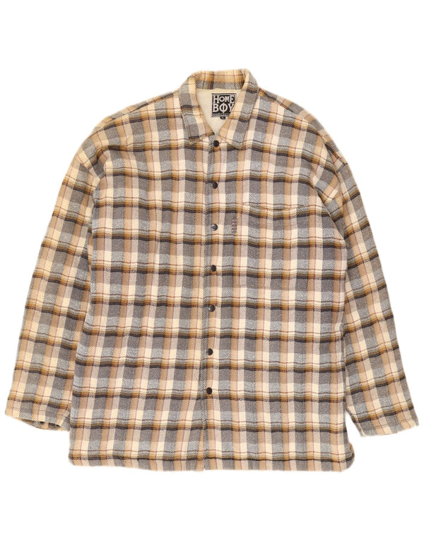 Męska kurtka bomber Home Boy Graphic UK 42 XL, wielobarwna, bawełniana krata
