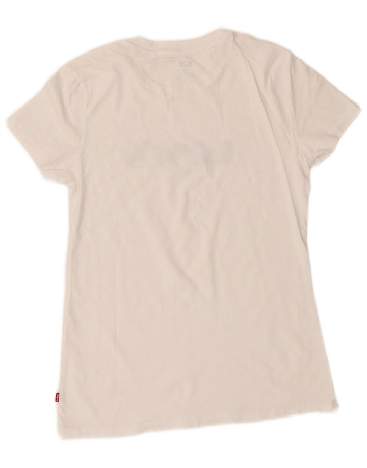 Damska koszulka oversize z grafiką Levi's Top UK 2 2XS biała