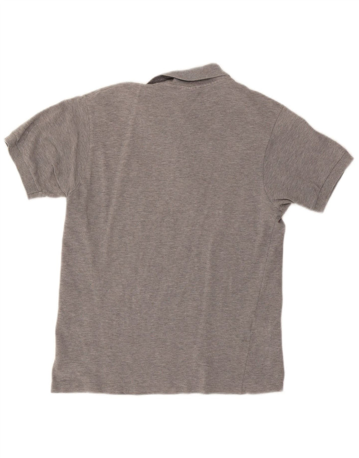 Męska koszulka polo LACOSTE, rozmiar 3, mała, szara, bawełniana