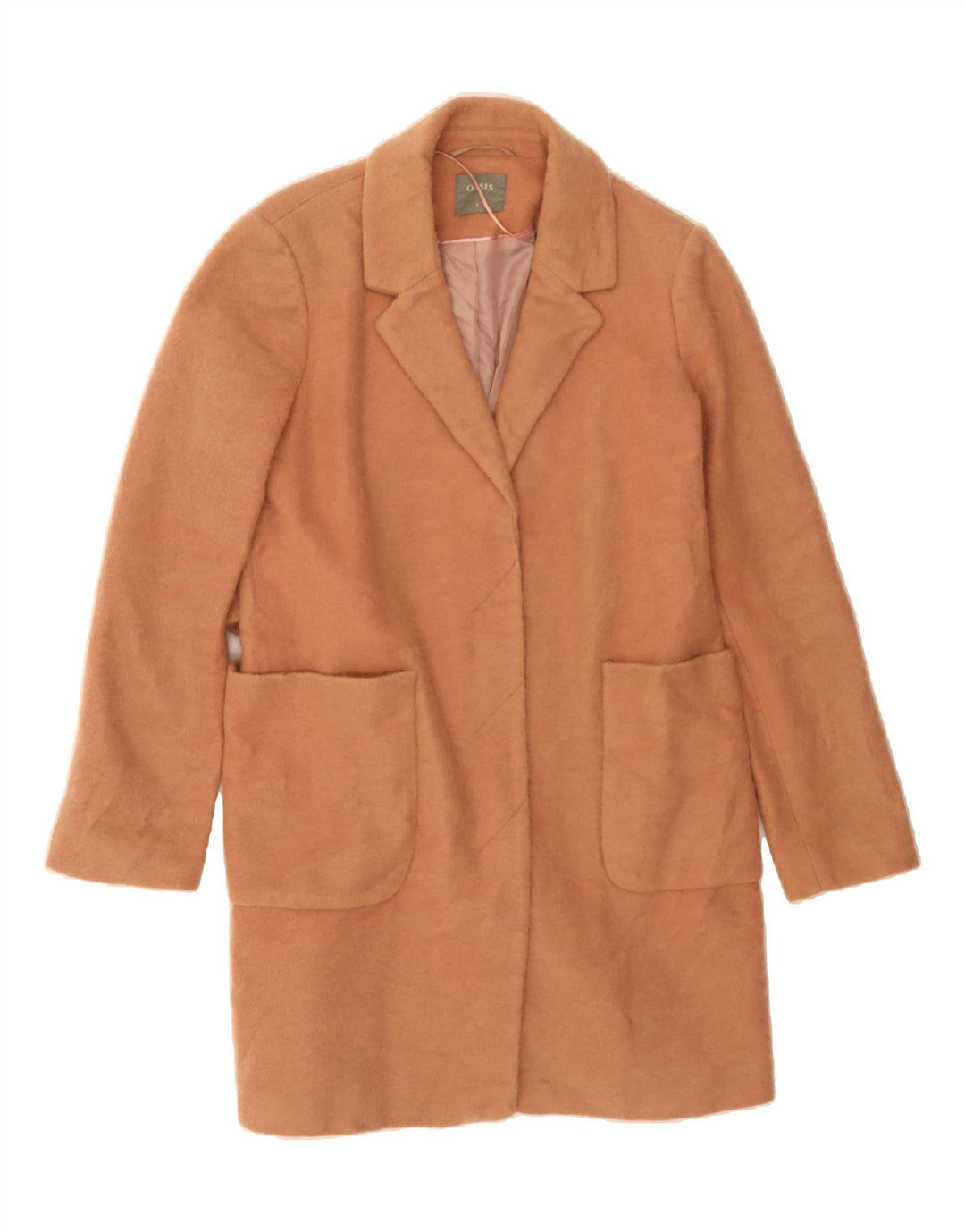 OASIS Womens Overcoat UK 10 Small Brown Acrylic Vintage Oasis and Second-Hand Oasis from Messina Hembry 