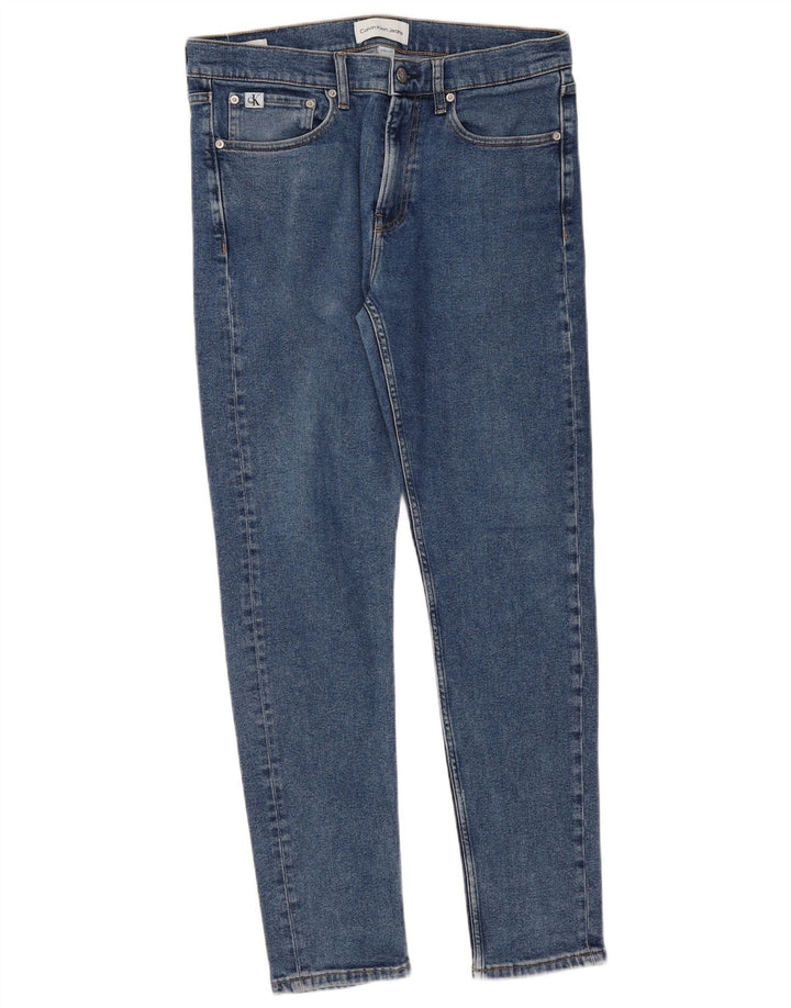 Męskie dżinsy Calvin Klein W33 L32 Niebieskie bawełniane