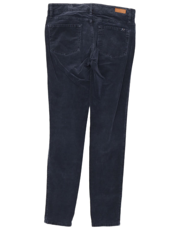 Spodnie damskie TOMMY HILFIGER Venice LW Skinny sztruksowe W30 L31 granatowe