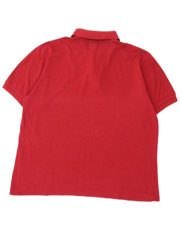 Męska koszulka polo Lacoste, rozmiar 6, XL, bordowa, bawełniana