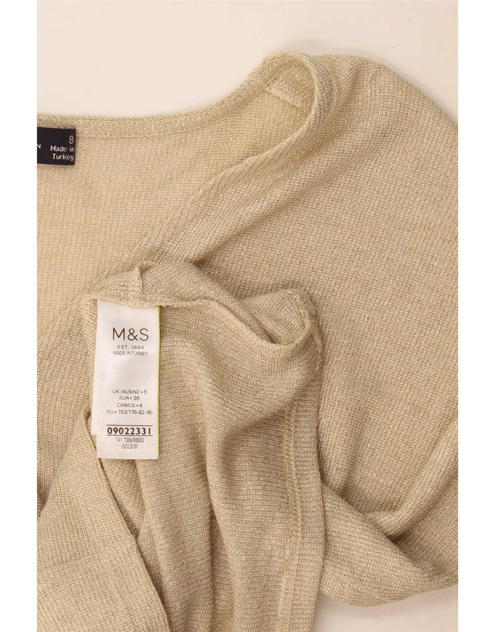 Bluzka damska Marks & Spencer Top UK 8 Small Gold Wiskoza