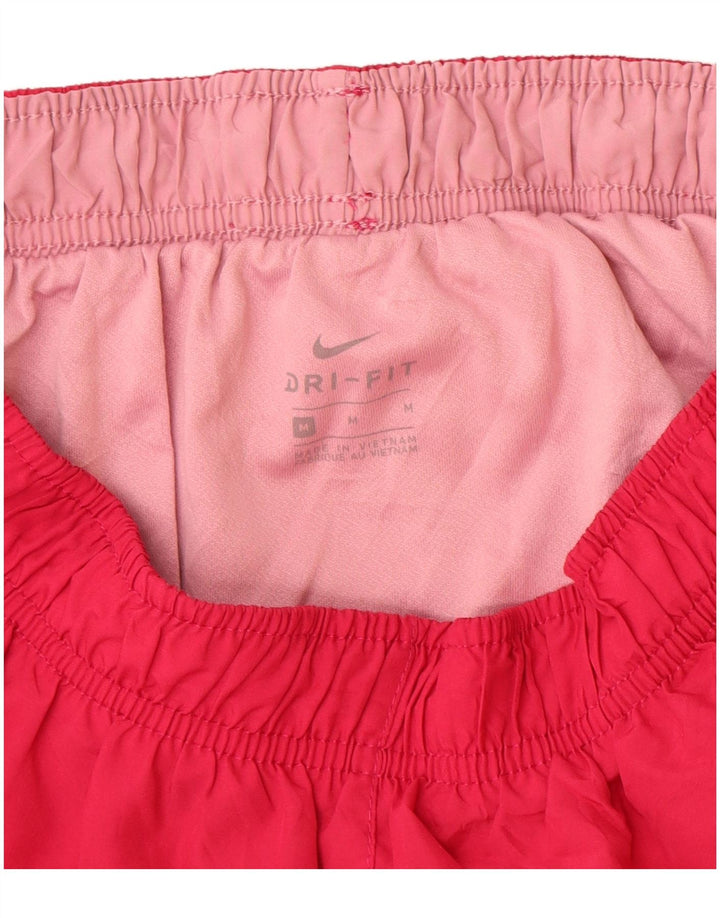 Damskie spodenki sportowe Nike Dri Fit UK 12, poliester w kolorze średniej czerwieni