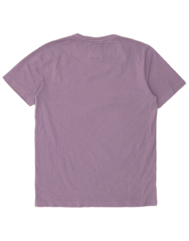 CREW CLOTHING Męski T-shirt Top, średni fiolet, bawełna