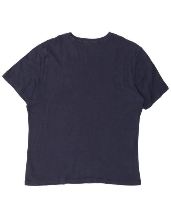 Męska koszulka Reebok z grafiką Top XL, granatowa, bawełniana