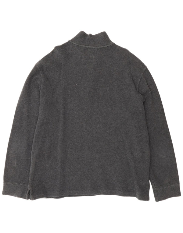 Męski sweter zapinany na zamek Polo Ralph Lauren 2XL Szara bawełna