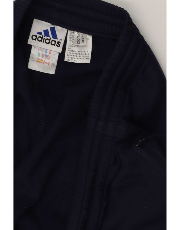 Męskie spodnie dresowe Adidas XL granatowe, poliestrowe