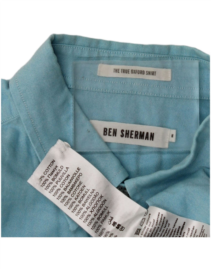 BEN SHERMAN Koszula męska, bawełniana, w kolorze średniego błękitu