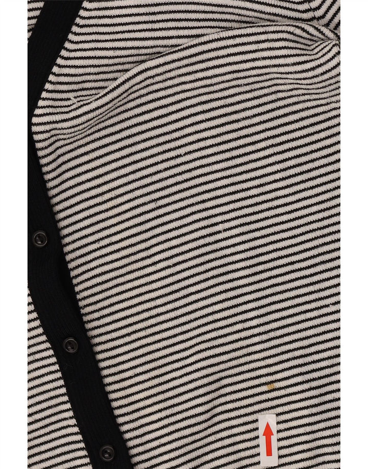 Sweter damski Zara UK 12, średni czarny w paski, sztuczny jedwab