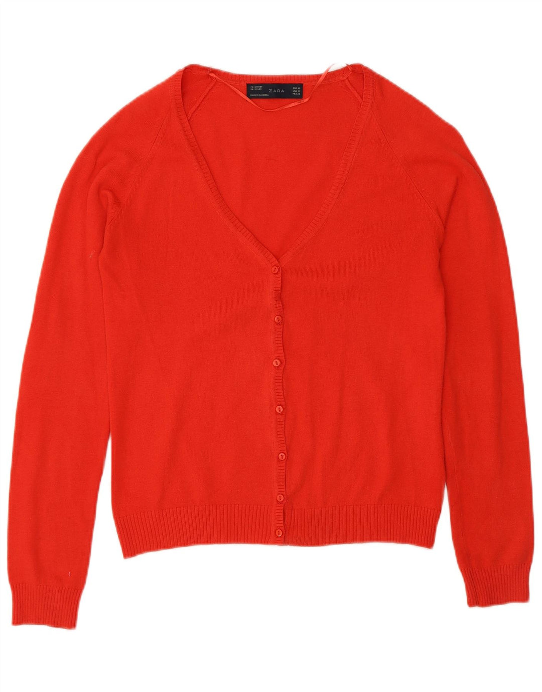 Sweter damski Zara, UK 12, średni czerwony, bawełniany