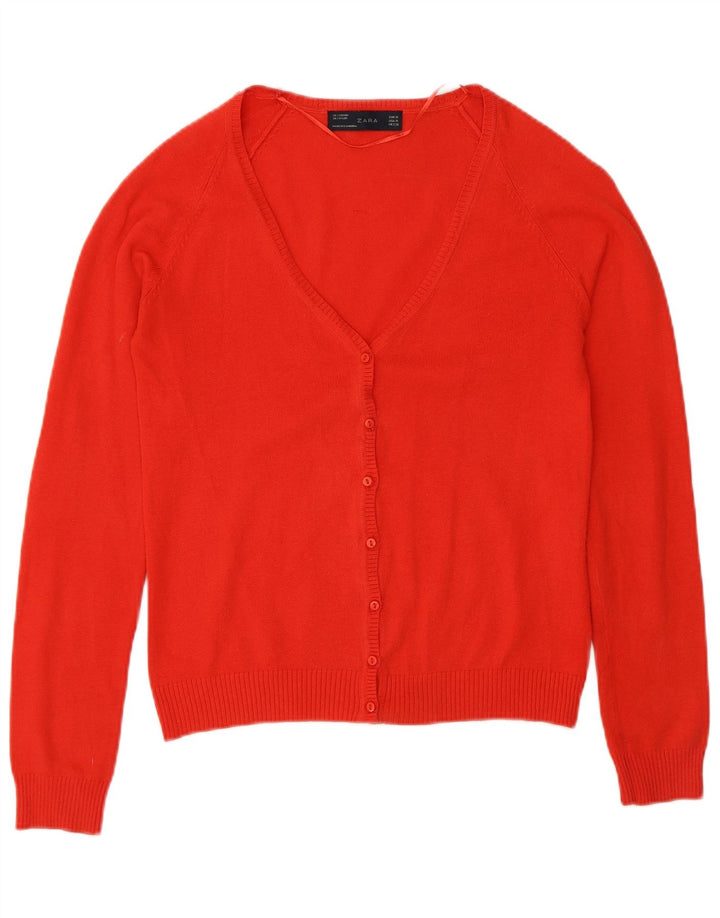 Sweter damski Zara, UK 12, średni czerwony, bawełniany