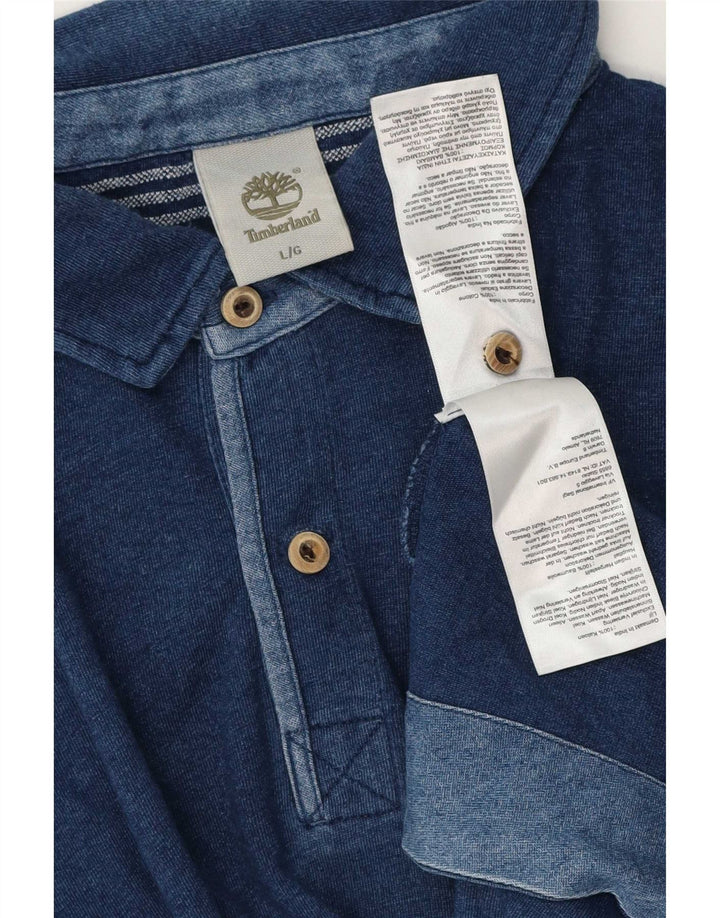 Męska koszulka polo Timberland, duża, granatowa, bawełniana