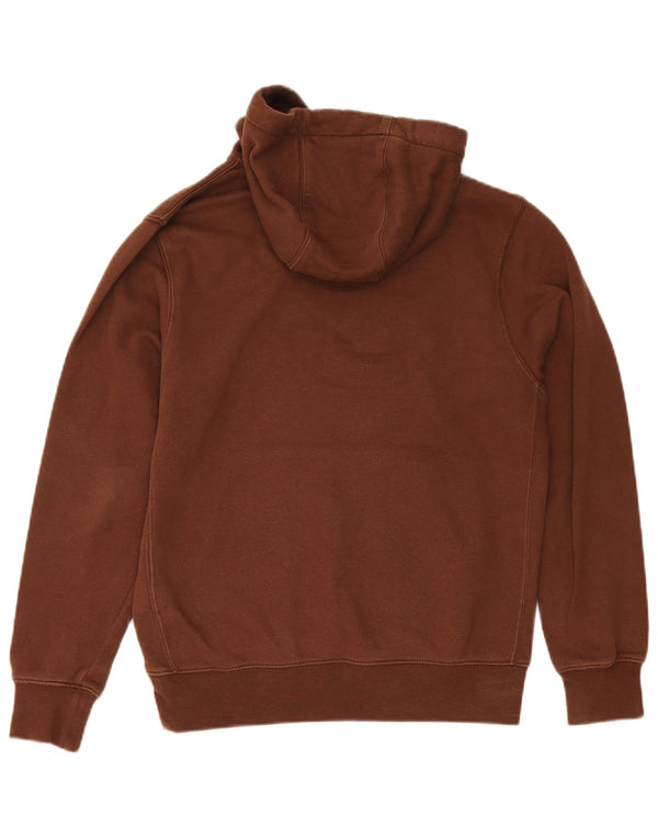 Męski sweter z kapturem Nike, mały, brązowy, bawełniany
