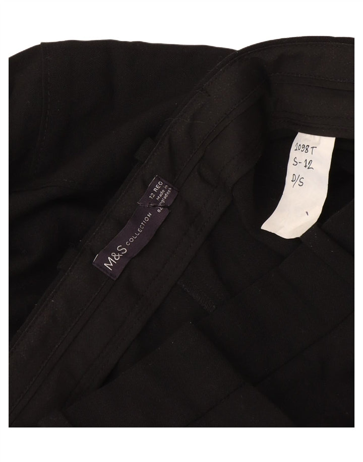 Spodnie damskie Marks & Spencer Straight Cargo UK 12 Medium W30 L30 Czarne