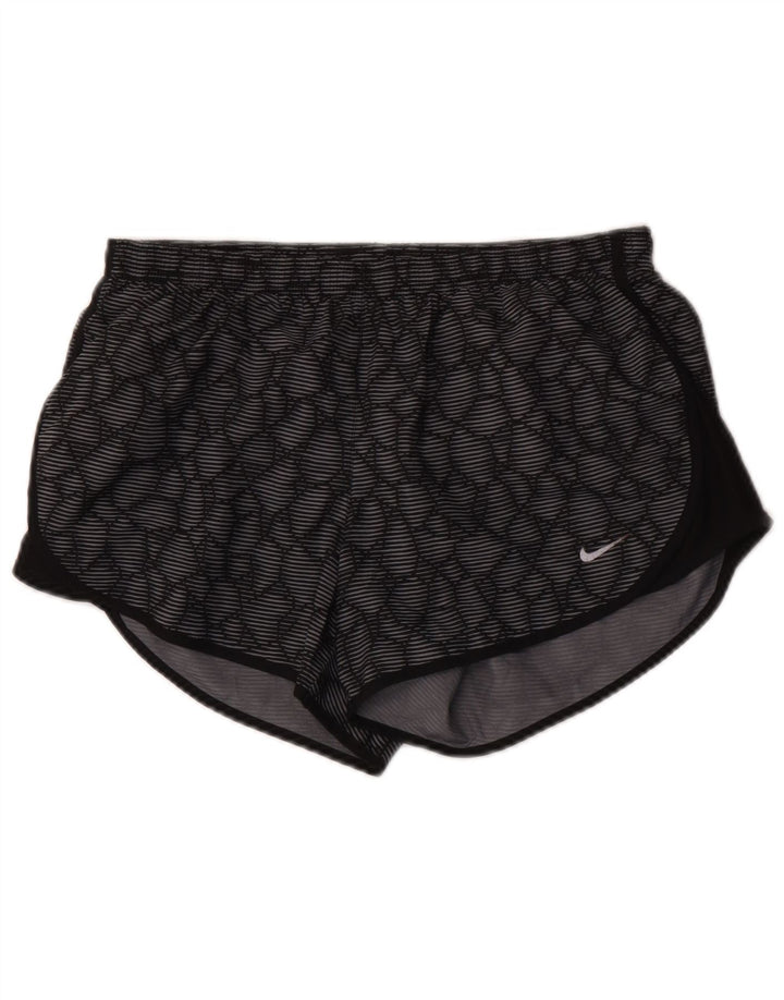 Damskie spodenki sportowe Nike Dri Fit UK 10, mały, szary, geometryczny poliester