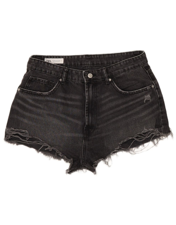 Damskie spodnie jeansowe Zara w trudnej sytuacji EU 44 XL W34, szara bawełna