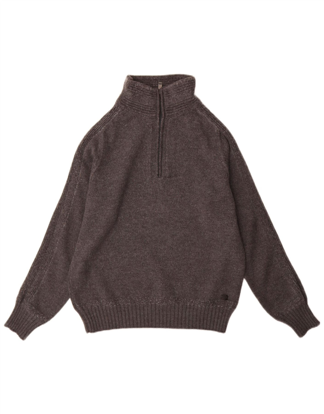 Męski sweter z zamkiem błyskawicznym Trussardi XL, szara wełna