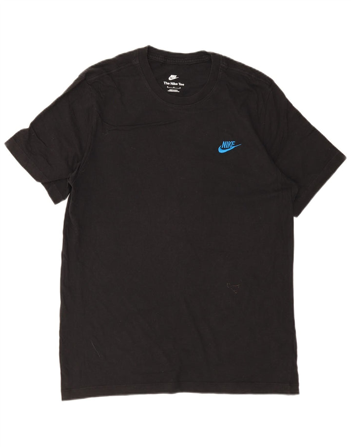 T-shirt męski NIKE Top, średni czarny, bawełniany