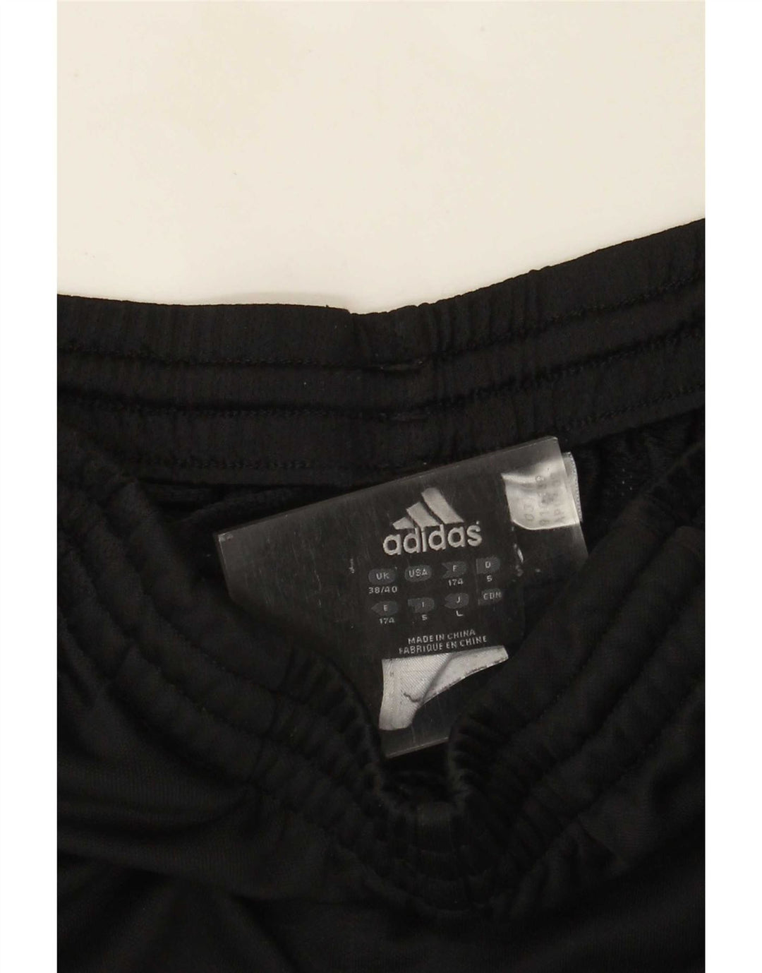 Męskie spodnie dresowe Adidas UK 38/40 Średni czarny poliester