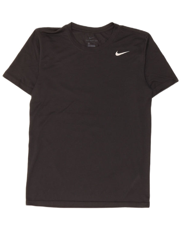 Męski T-shirt Nike Dri Fit, mały, czarny poliester