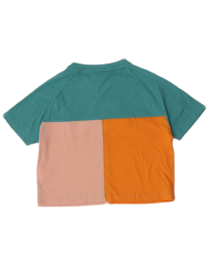 Damski T-shirt z grafiką Kappa Top UK 14 Średni, wielokolorowy blok kolorów